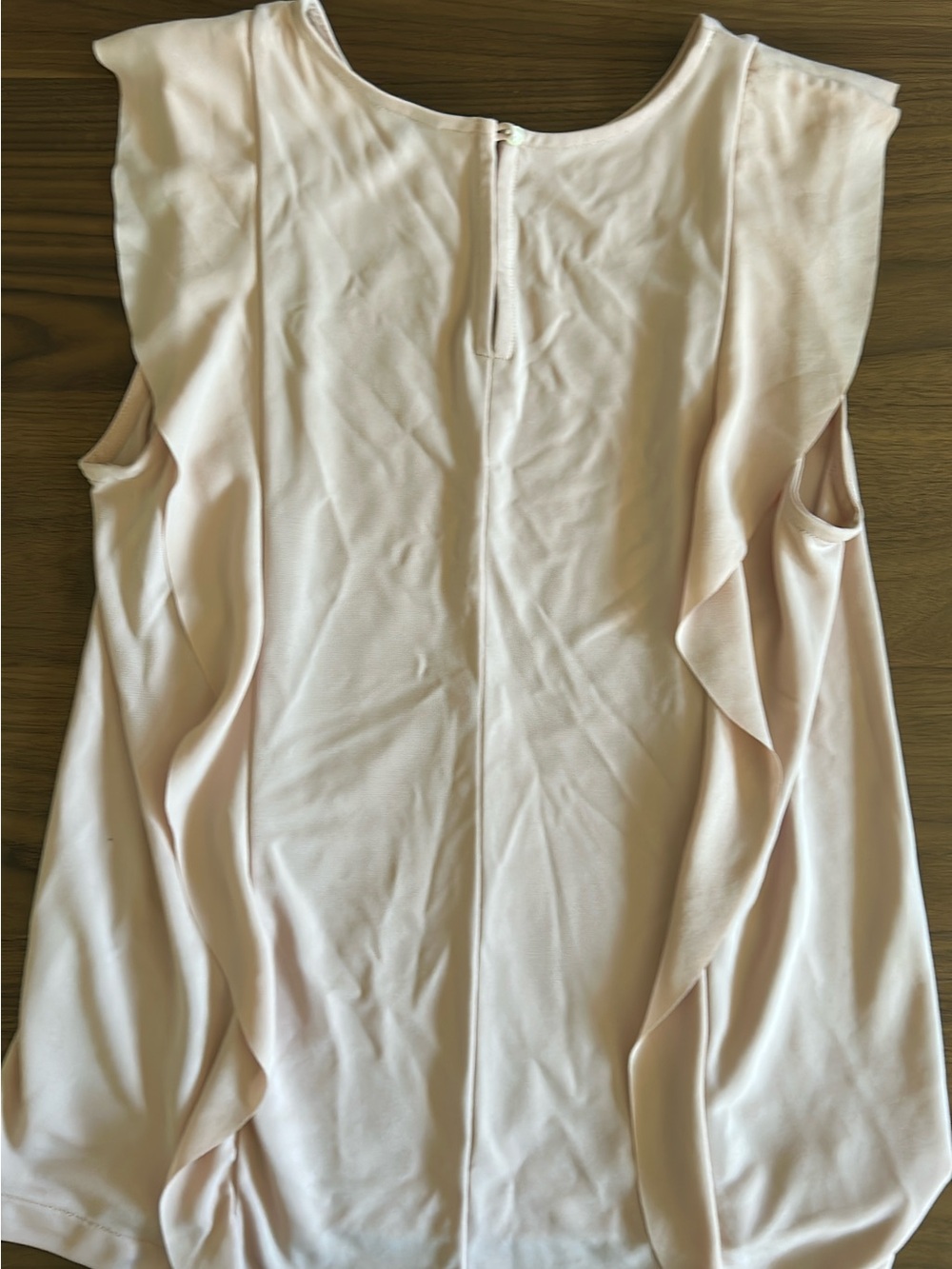 Ann Taylor Blush Pink Ruffle Sleeve Blouse